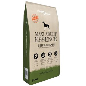 vidaXL Trockenfutter f&uuml;r Hunde Maxi Adult Essence Beef & Chicken 15 kg