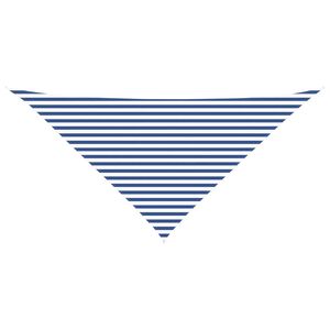 vidaXL Sonnensegel Blau und Wei&szlig; 4 x 4 x 5,8 m 100 % Polyester Oxford