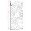 vidaXL Garten-Wanddeko 105x55 cm Cortenstahl Zahnrad-Design
