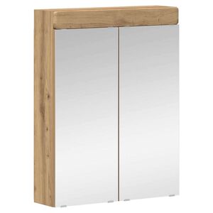 vidaXL Badezimmerspiegelschrank TULUM Artisan-Eiche 60 x 16,5 x 78 cm