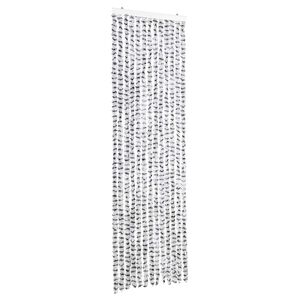 vidaXL Insektenschutz-Vorhang Hell- und Dunkelgrau 56x185 cm Chenille