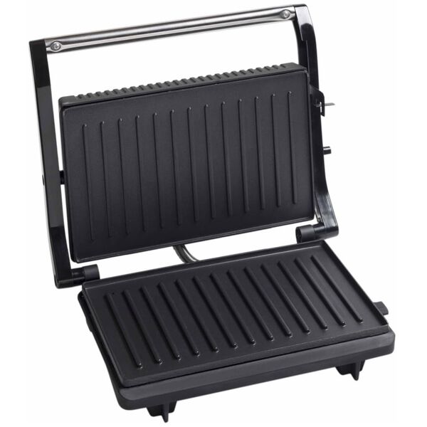 Bestron Panini-Grill 750 W Silber und Schwarz Edelstahl APG150
