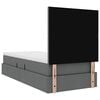 vidaXL Bett mit Stauraum und LED Dunkelgrau 90 x 200 cm Polyester