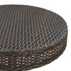 vidaXL 5-tlg. Gartenbar-Set mit Kissen Braun Poly Rattan