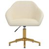 vidaXL Esszimmerstuhl Drehbar Creme Samt