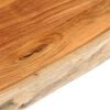 vidaXL Tischplatte 100x60x2,5cm Rechteckig Massivholz Akazie Baumkante