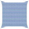 vidaXL Sonnensegel Blau und Wei&szlig; 2,5 x 2,5 m HDPE