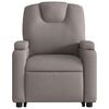 vidaXL Elektrischer Massagesessel mit Aufstehhilfe Taupe Stoff
