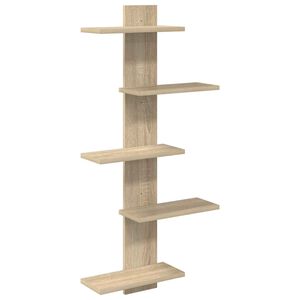 vidaXL Wandregal Sonoma-Eiche 48,5 x 15 x 101 cm Holzwerkstoff