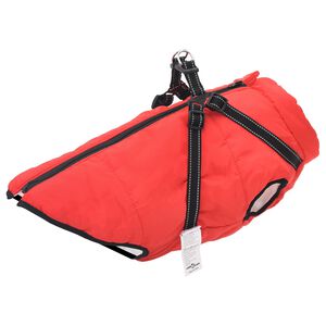 vidaXL Hundemantel Rot L68 Fleece und Polyester