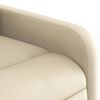 vidaXL Massagesessel mit Aufstehhilfe Creme Stoff