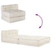vidaXL Modulares Sofaelement Creme 70x70x54 cm Stoff