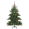 vidaXL K&uuml;nstlicher klappbarer Weihnachtsbaum Gr&uuml;n 150 cm PVC und Stahl
