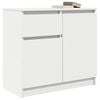 vidaXL Sideboard mit Schublade Wei&szlig; 71x35x65 cm Holzwerkstoff