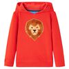 vidaXL Kinder-Kapuzenpullover Rot 104