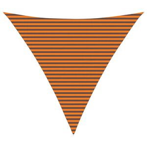 vidaXL Sonnensegel Orange und Braun 5 x 5 x 5 m 100 % Polyester Oxford