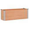 vidaXL Hochbeet Braun 150 x 50 x 54 cm alu.