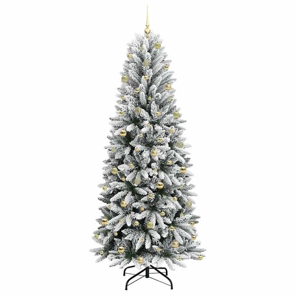 vidaXL K&uuml;nstlicher Weihnachtsbaum mit 300 LEDs mit St&auml;nder Wei&szlig; 240 cm