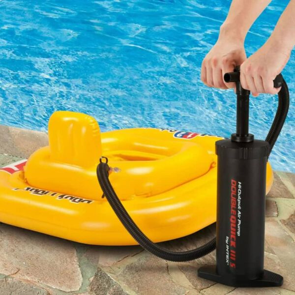INTEX Handpumpe Double Quick III 37 cm Schwarz