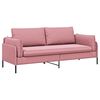 vidaXL 3-Sitzer-Sofa Rosa 222 x 81 x 89 cm Samt