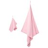 vidaXL Sporthandtuch Set 2 pcs Rosa Stoff