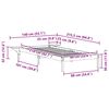 vidaXL Bettgestell mit Nachttischen Wei&szlig; 90 x 210 cm