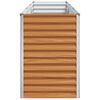 vidaXL Hochbeet Hellbraun 290 x 50 x 68 cm Verzinkter Stahl
