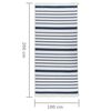 vidaXL Teppich Marineblau 100x200 cm Baumwolle
