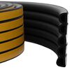 vidaXL Selbstklebende Fensterdichtung Schwarz 12 x 10 mm 25 m