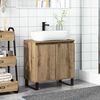 vidaXL Badschrank Artisan-Eiche 58x33x60 cm Holzwerkstoff