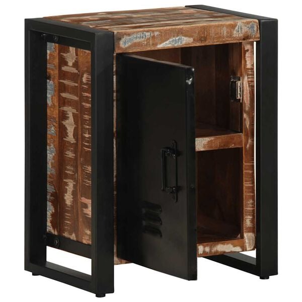 vidaXL Nachttisch Mehrfarbig 40x30x51 cm Altholz Massiv