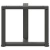 vidaXL Couchtischbeine T-Form 2 Stk. Anthrazit 50x25x(42-43) cm Stahl