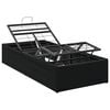 vidaXL Elektrisch verstellbares Bettgestell Schwarz 200 x 80 x 33,5 cm