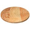 vidaXL Tischplatte Hellbraun 100x50x2 cm Massivholz Eiche Oval