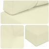vidaXL Sofakissen f&uuml;r drau&szlig;en 2 pcs Creme Polyester