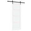 vidaXL Schiebet&uuml;r ORKDAL 78 x 211 cm Holzwerkstoff Wei&szlig; und Schwarz