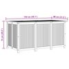 vidaXL Gartenbox 150x80x75 cm Massivholz Akazie