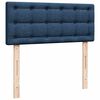 vidaXL Boxspringbett mit Matratze Blau 120x200 cm Stoff