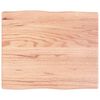 vidaXL Tischplatte 60x50x(2-4) cm Massivholz Behandelt Baumkante