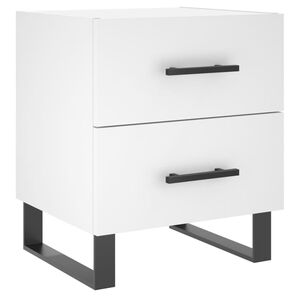 vidaXL Nachttisch Wei&szlig; 40x35x47,5 cm Holzwerkstoff