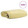vidaXL Plane 650g / m&sup2; Beige 5 x 8 m Canvas mit PVC-Beschichtung