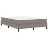 vidaXL Boxspringbett mit Matratze Taupe 160 x 200 cm Stoff