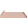 vidaXL Schwebendes Regal 2 pcs Rosa 80 x 18 x 2,5 cm Stahl