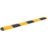 vidaXL Bodenschwelle Gelb & Schwarz 323x32,5x4 cm Gummi