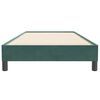 vidaXL Boxspringbett ohne Matratze Dunkelgr&uuml;n 80x220 cm Samt