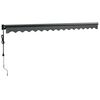 vidaXL Elektrische Markise mit Kurbel Anthrazit 4,5x3 m