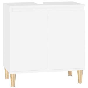 vidaXL Waschbeckenunterschrank Wei&szlig; 58x33x60 cm Holzwerkstoff