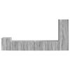 vidaXL TV-Schrankset Wandmontiert 3 pcs Graues Sonoma Holzwerkstoff