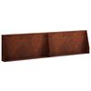 vidaXL St&uuml;tzmauer 2 stk. 80 x 12 x 50 cm Wetterfeststahl Rostoptik