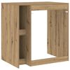 vidaXL Waschmaschinen-Schrank mit T&uuml;r Artisan-Eiche 87 x 60 x 89 cm